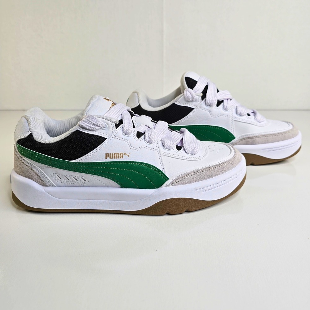 Puma 180 White Green Black Gum Skate Sneakers 401949-06 Mens Size 6